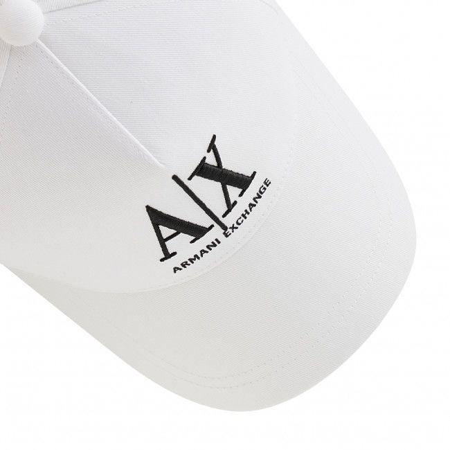 ARMANI EXCHANGE  Cappellino da Baseball Bianco in Cotone Armani Exchange Uomo 2025