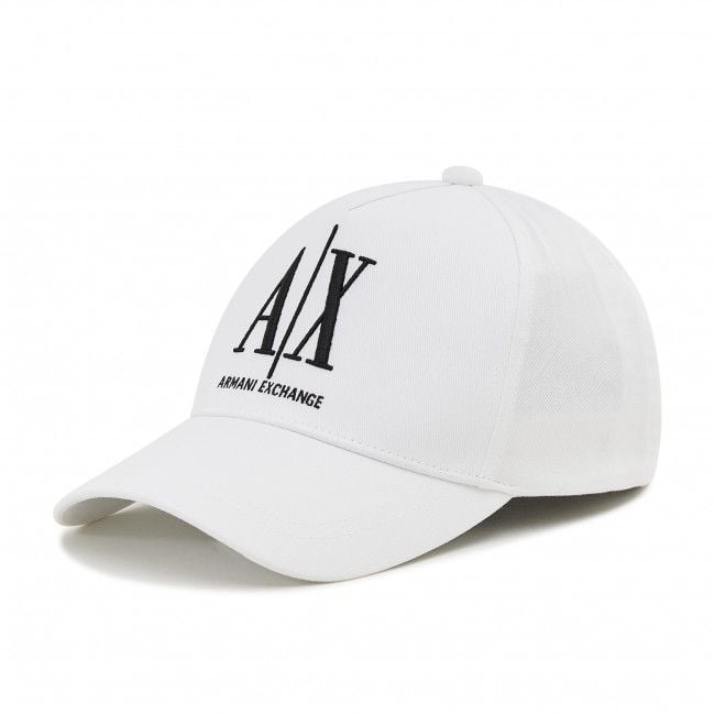 ARMANI EXCHANGE  Cappellino da Baseball Bianco in Cotone Armani Exchange Uomo 2025