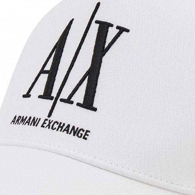 ARMANI EXCHANGE  Cappellino da Baseball Bianco in Cotone Armani Exchange Uomo 2025