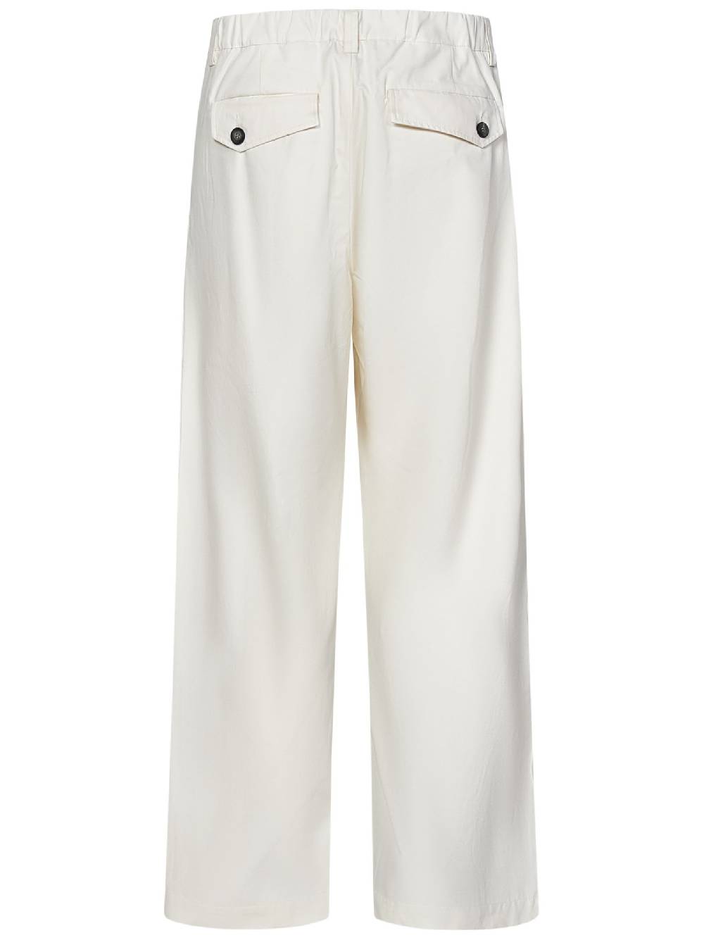 SEASE  Pantaloni Ampio Uomo SEASE in Cotone Bianco Italy