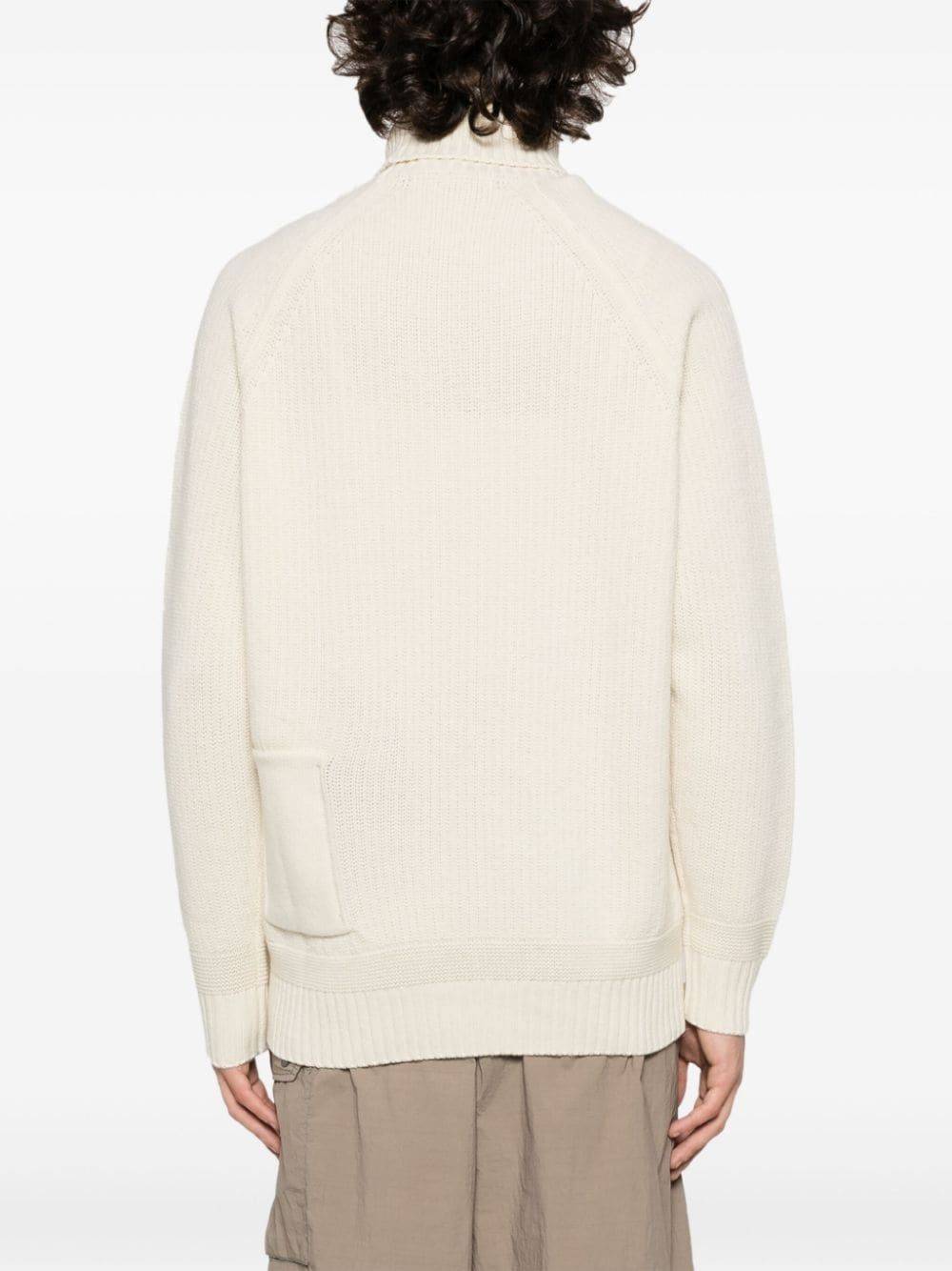TEN C  Maglione Dolcevita Bianco da Uomo TEN C 100% Lana Shopping Online