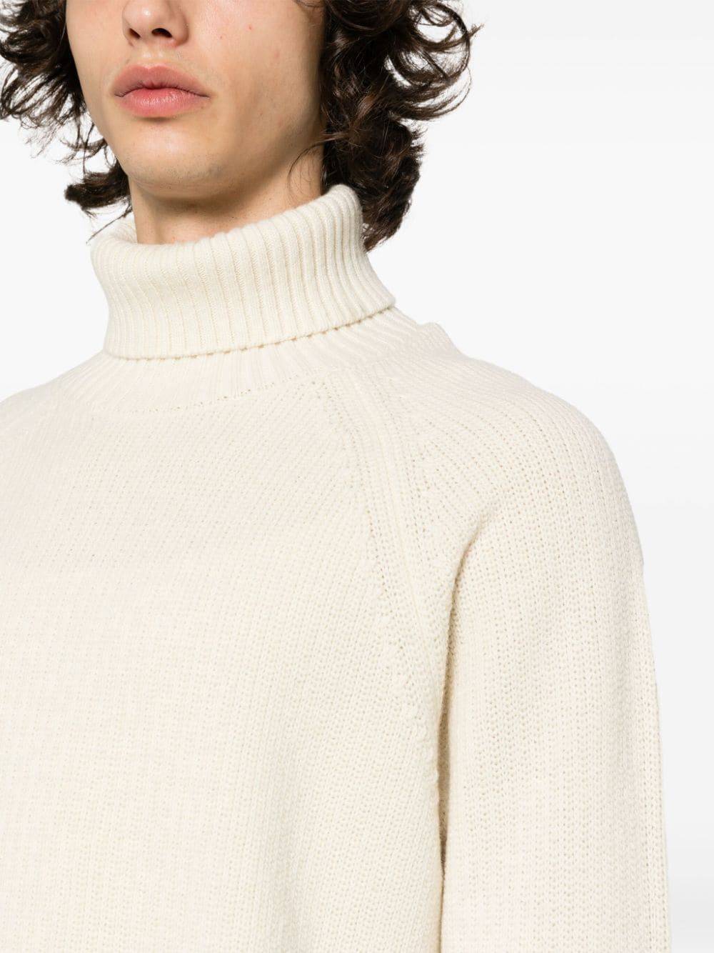 TEN C  Maglione Dolcevita Bianco da Uomo TEN C 100% Lana Shopping Online