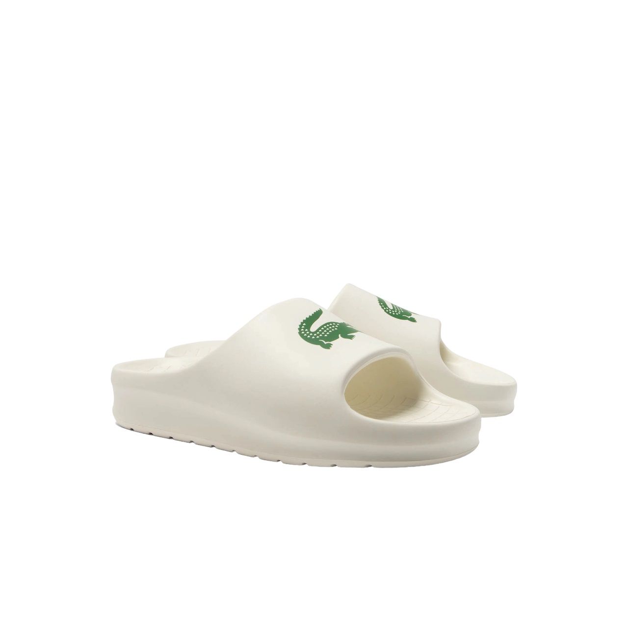 LACOSTE  Sandali Slide Lacoste Crema da Uomo - 100% Poliestere Sconto