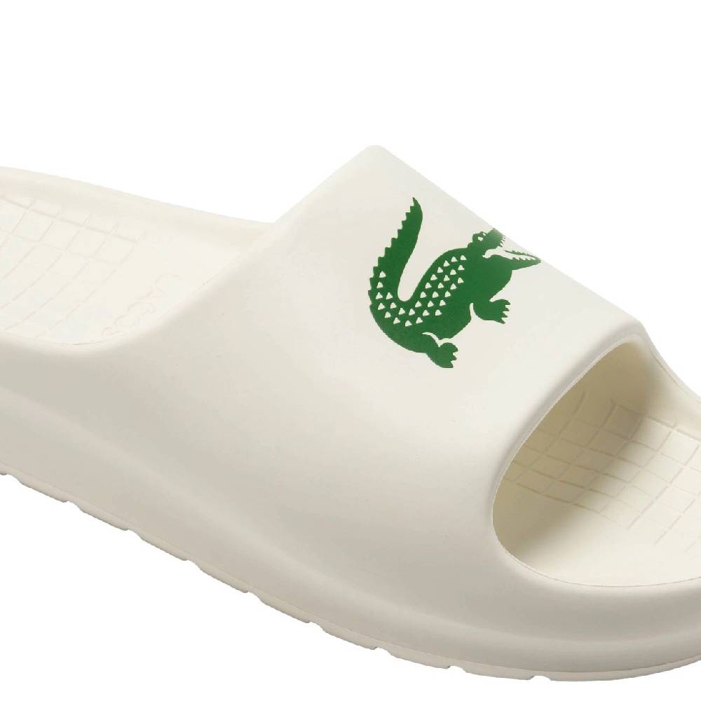 LACOSTE  Sandali Slide Lacoste Crema da Uomo - 100% Poliestere Sconto