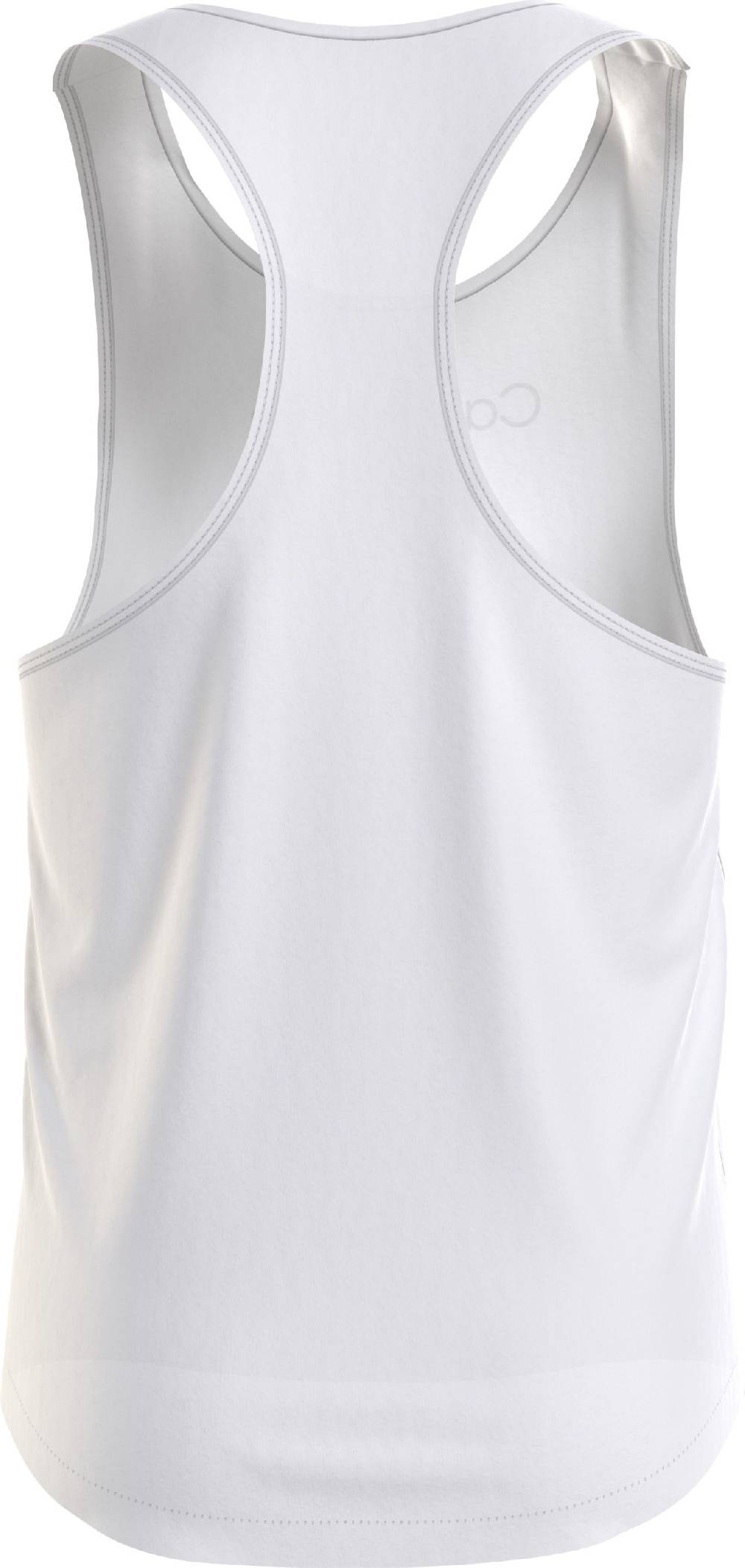 CALVIN KLEIN  T-Shirt Uomo Calvin Klein Bianca in Cotone e Lino In Vendita