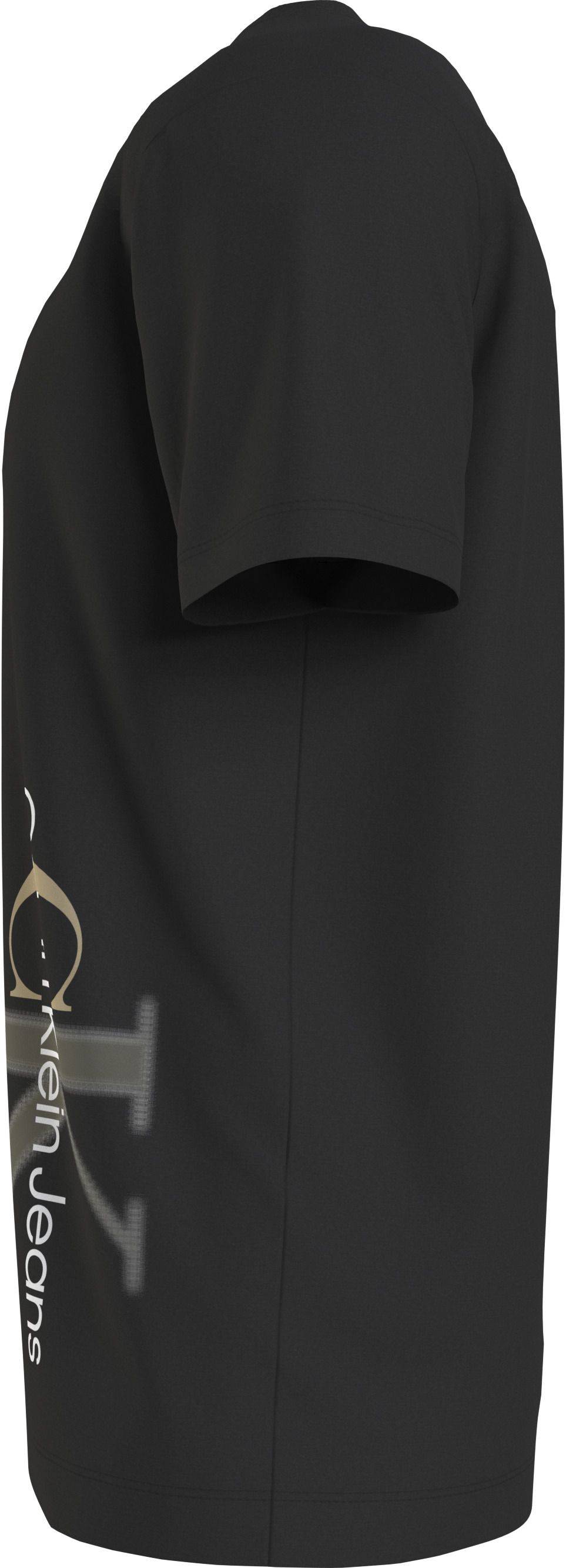 CALVIN KLEIN  T-shirt da Uomo Calvin Klein Nera in Cotone con Collo Rotondo Italia