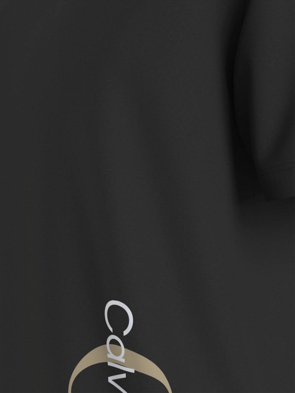 CALVIN KLEIN  T-shirt da Uomo Calvin Klein Nera in Cotone con Collo Rotondo Italia