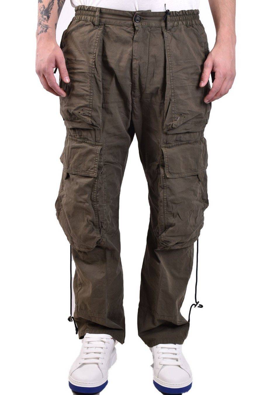DSQUARED2  Pantaloni Verdi Elasticizzati da Uomo DSQUARED2 2025