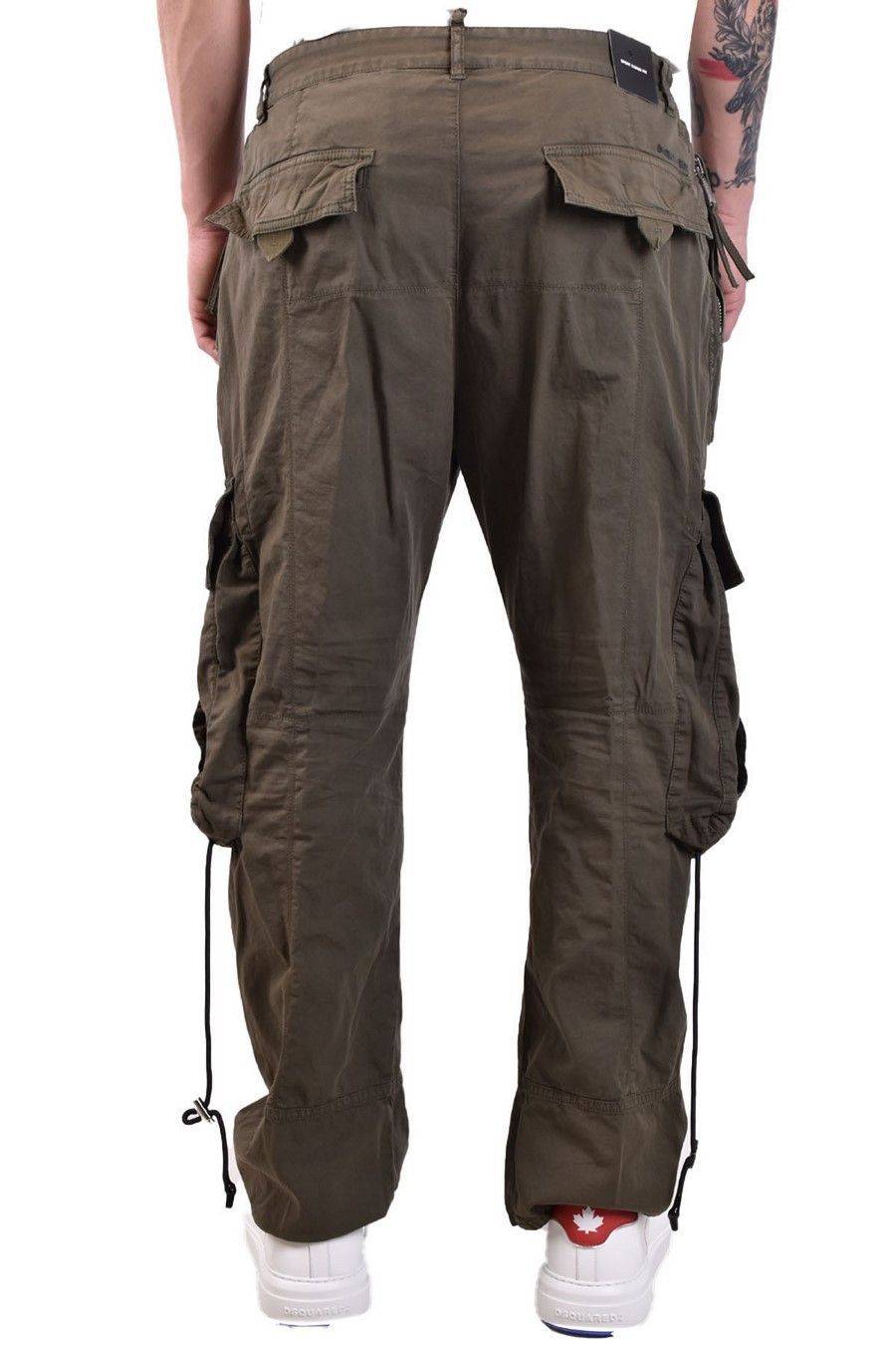 DSQUARED2  Pantaloni Verdi Elasticizzati da Uomo DSQUARED2 2025
