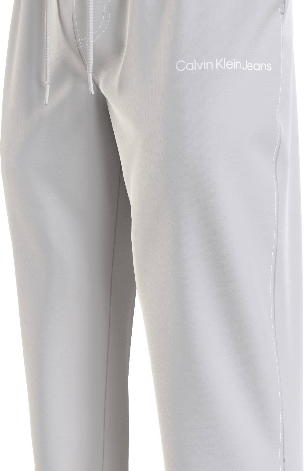 CALVIN KLEIN  Pantaloni Uomo Grigi in Cotone Calvin Klein Nuovo