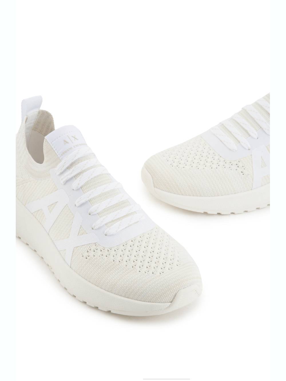 ARMANI EXCHANGE  Sneakers Bianche in Pelle da Uomo Armani Exchange Pezzi Unici