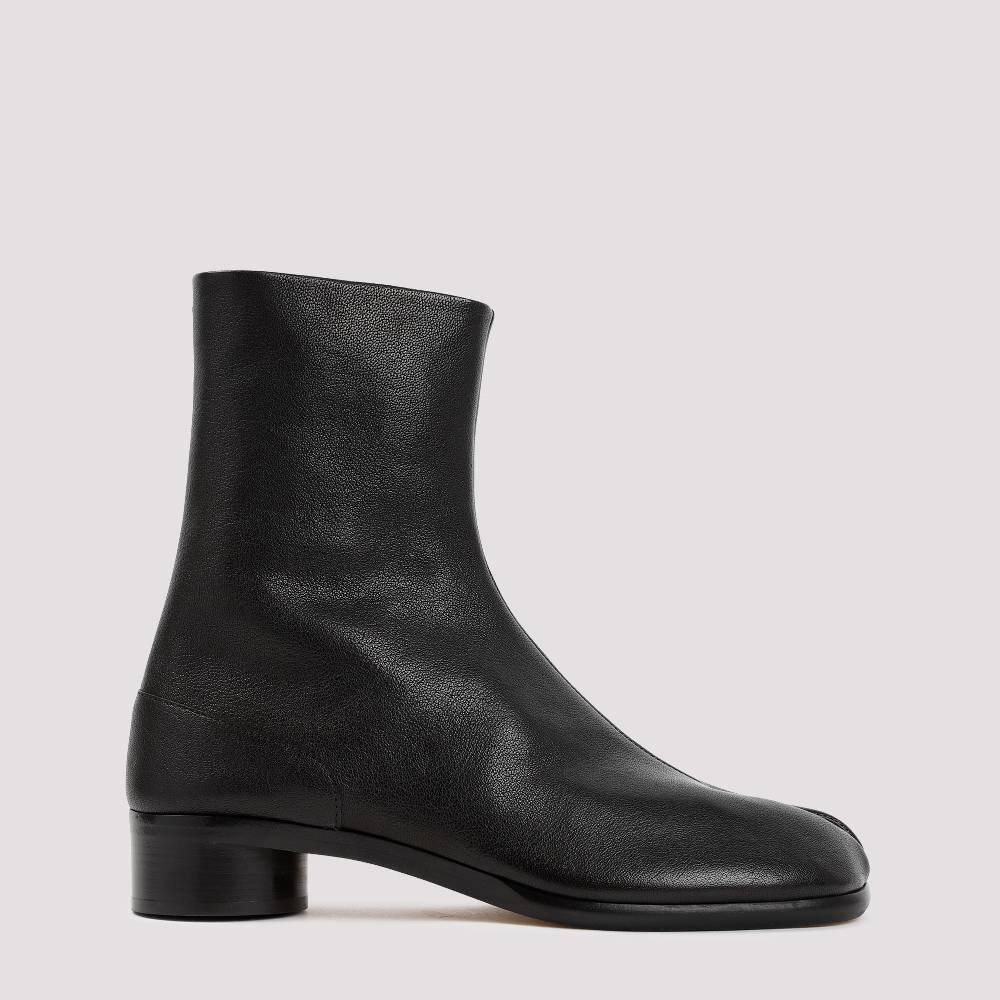 MAISON MARGIELA  Stivaletti Tabi Maison Margiela in Pelle Nera - Tacco 3cm Qualità Garantita