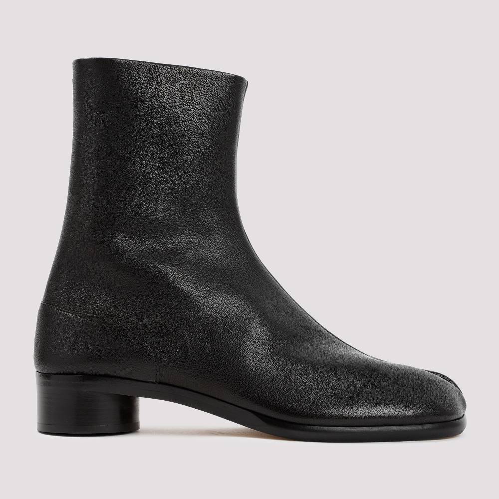 MAISON MARGIELA  Stivaletti Tabi Maison Margiela in Pelle Nera - Tacco 3cm Qualità Garantita
