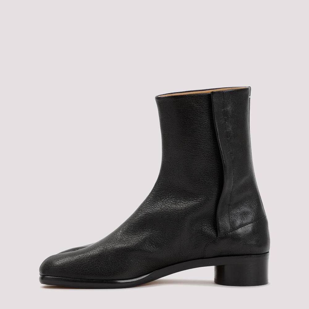 MAISON MARGIELA  Stivaletti Tabi Maison Margiela in Pelle Nera - Tacco 3cm Qualità Garantita
