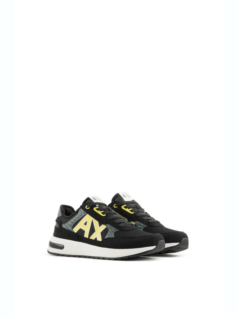 ARMANI EXCHANGE  Sneakers Uomo Armani Exchange Nero con Inserti in Camoscio Acquista Ora