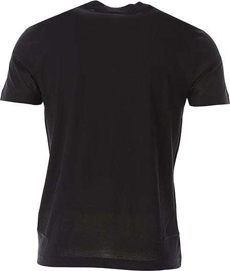 EMPORIO ARMANI  T-Shirt Uomo Emporio Armani in Lyocell e Cotone Nero Shopping Online