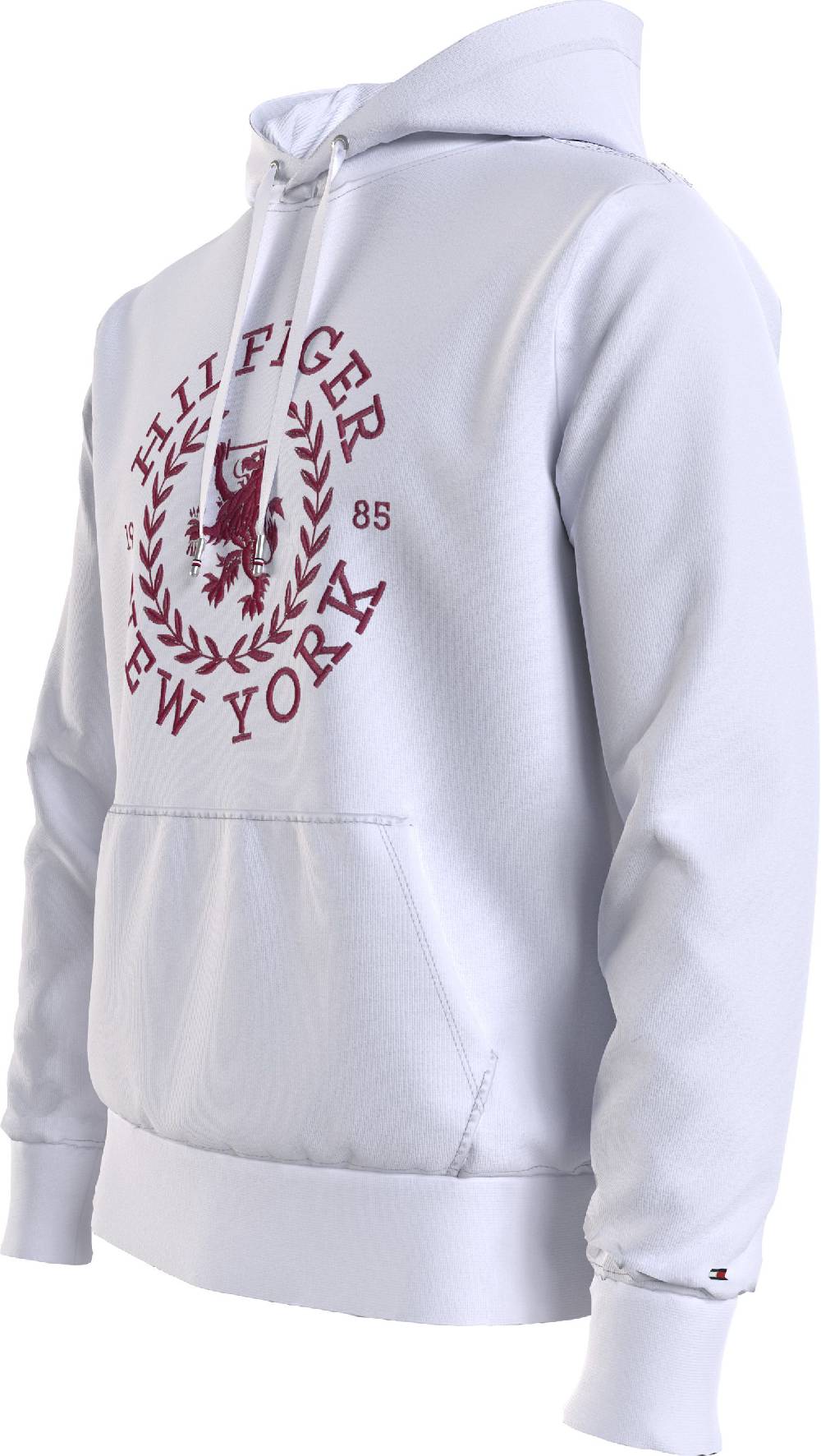 TOMMY HILFIGER  Felpa con Cappuccio Bianca in Cotone da Uomo Tommy Hilfiger Online