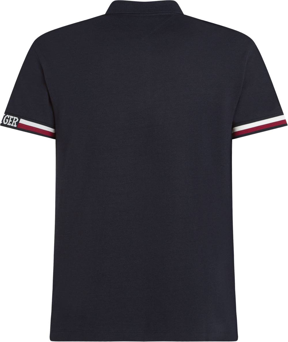 TOMMY HILFIGER  Polo Slim Fit Blu Tommy Hilfiger - Misto Cotone Outlet