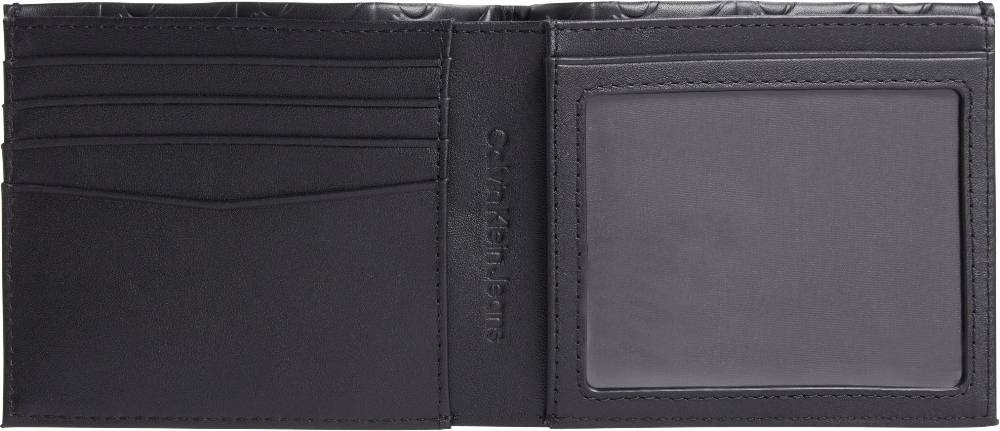 CALVIN KLEIN  Portafoglio Uomo Calvin Klein in Pelle Nera con Blocco RFID Saldi Di Fabbrica