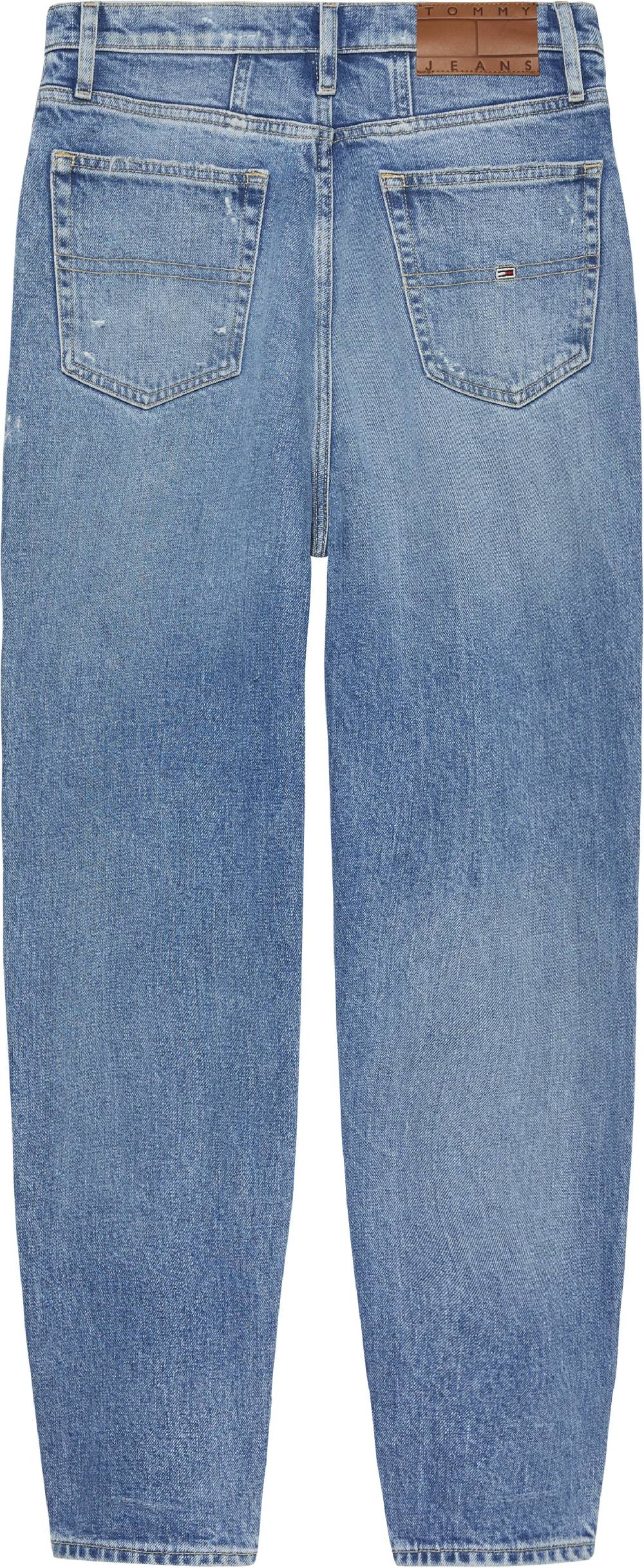 TOMMY JEANS  Jeans Mom Tommy in Cotone Elasticizzato Blu da Donna I Più Venduti