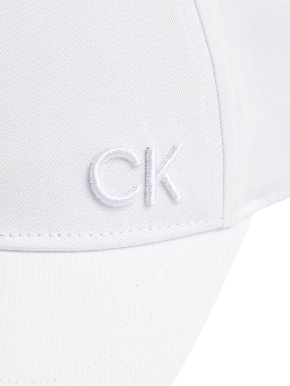 CALVIN KLEIN  Cappello di Cotone Biologico Bianco Calvin Klein - Accessori Donna Vendite Flash