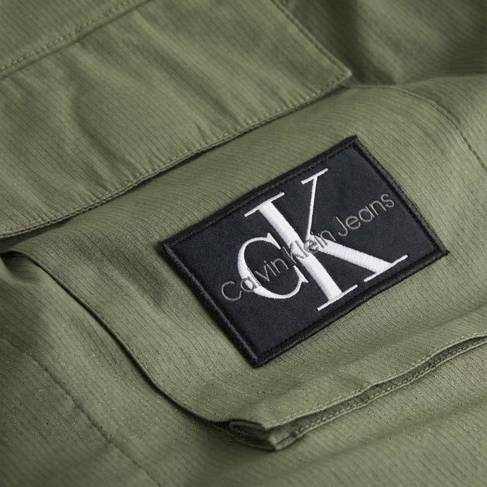 CALVIN KLEIN  Giacca Verde in Cotone Stretch Uomo Calvin Klein Nuova