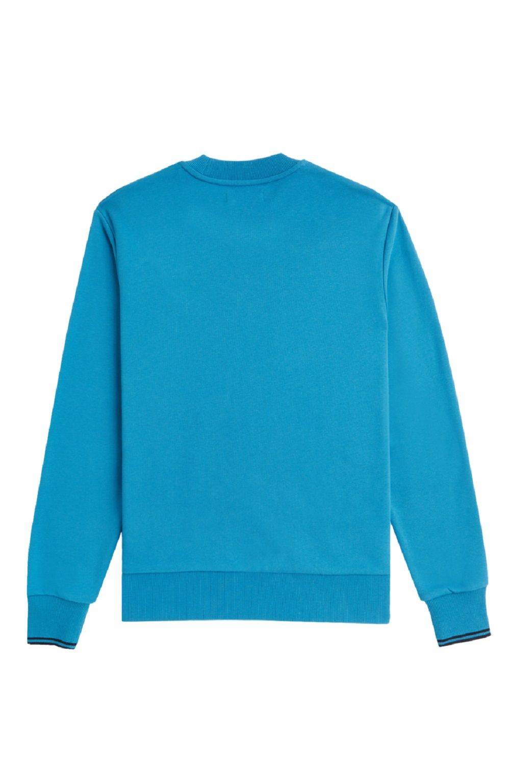 FRED PERRY  Felpa di Cotone Blu Uomo Fred Perry 2025