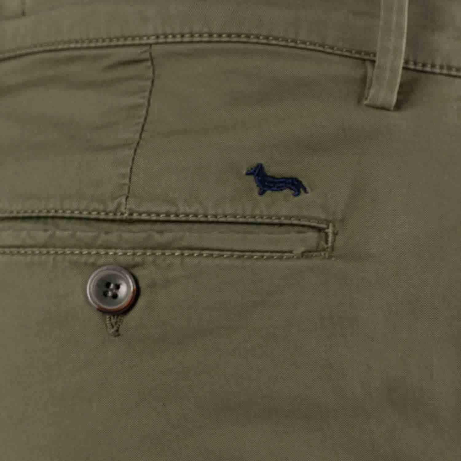 HARMONT & BLAINE  Bermuda Stretch Verde Cotone da Uomo Harmont & Blaine Italy
