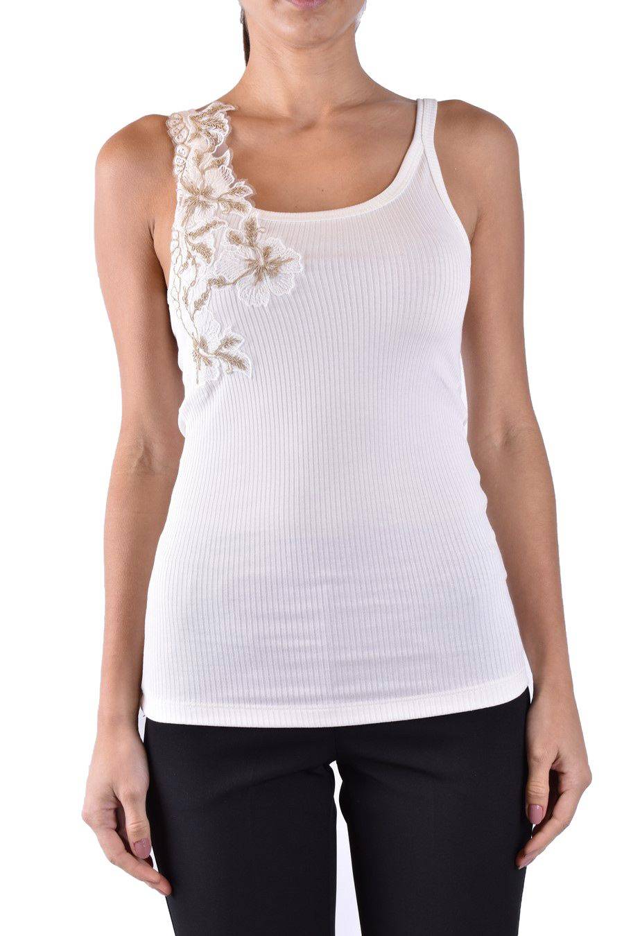 ERMANNO SCERVINO  Maglia Cotone Bianco Avorio Ermanno Scervino Donna Italia
