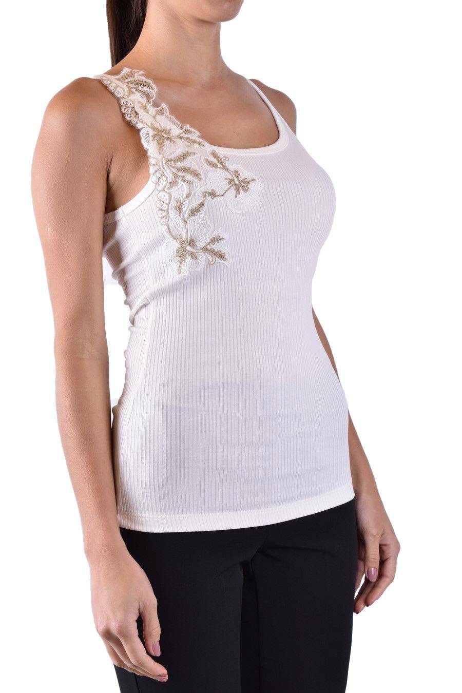 ERMANNO SCERVINO  Maglia Cotone Bianco Avorio Ermanno Scervino Donna Italia