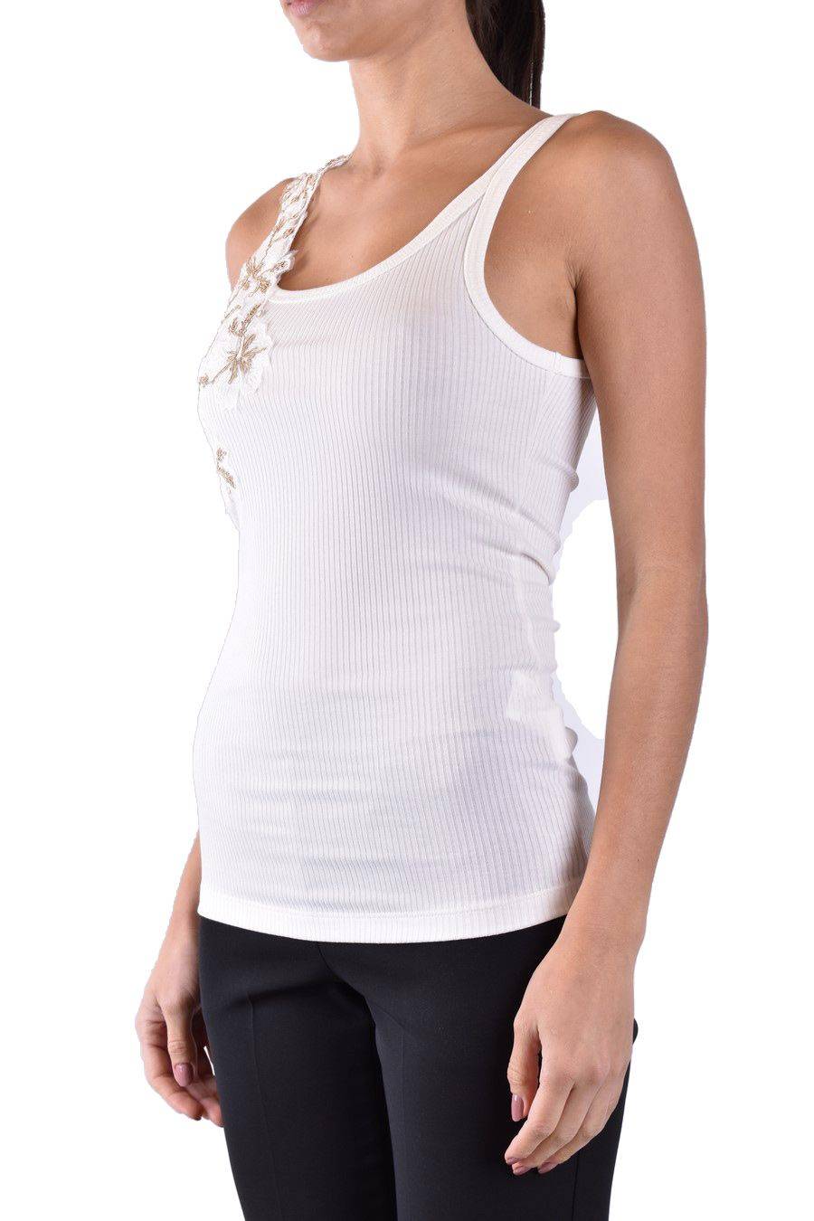 ERMANNO SCERVINO  Maglia Cotone Bianco Avorio Ermanno Scervino Donna Italia