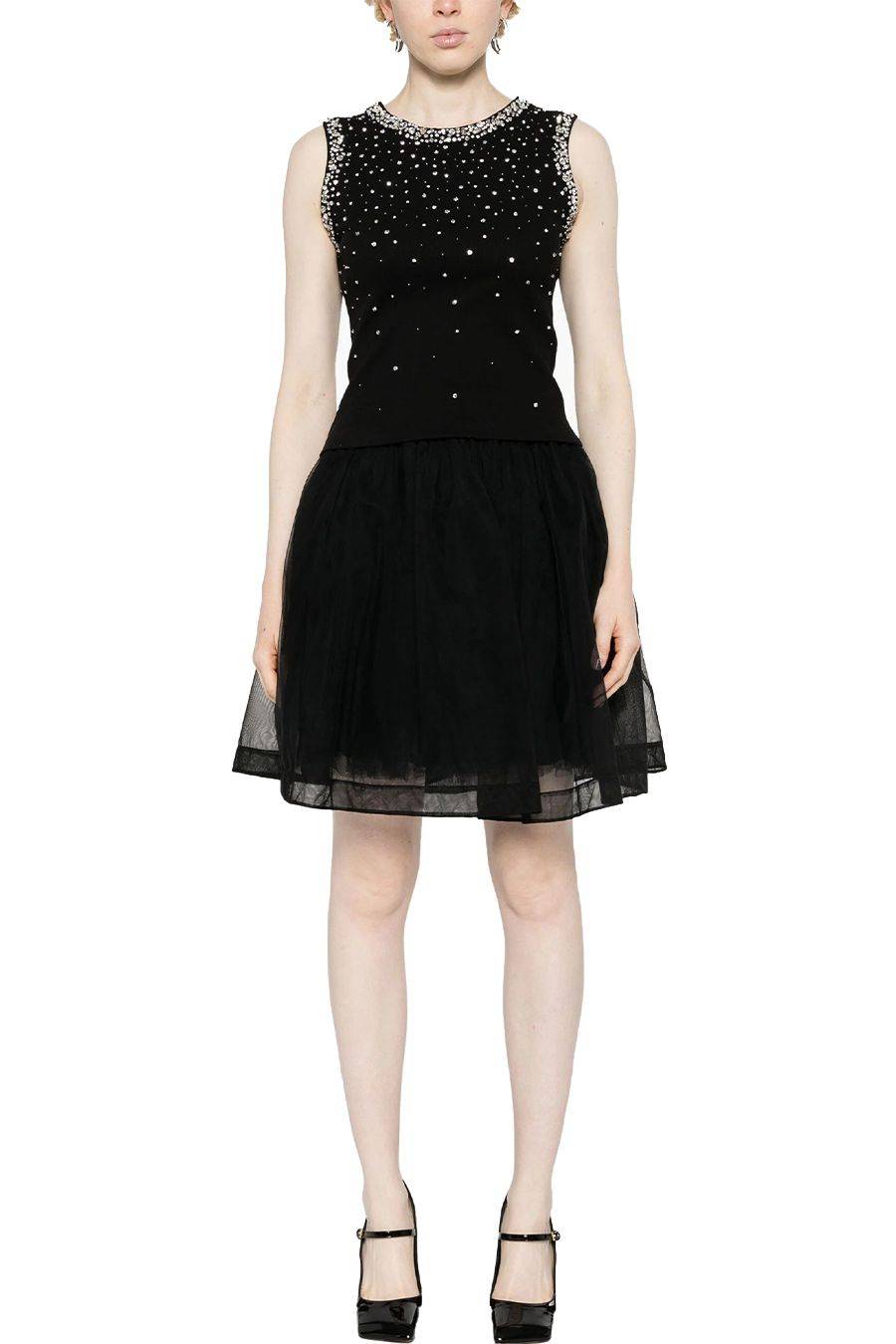 DES PHEMMES  Maglia Nera in Cotone DES PHEMMES per Donna - DP613110 Soddisfazione Garantita