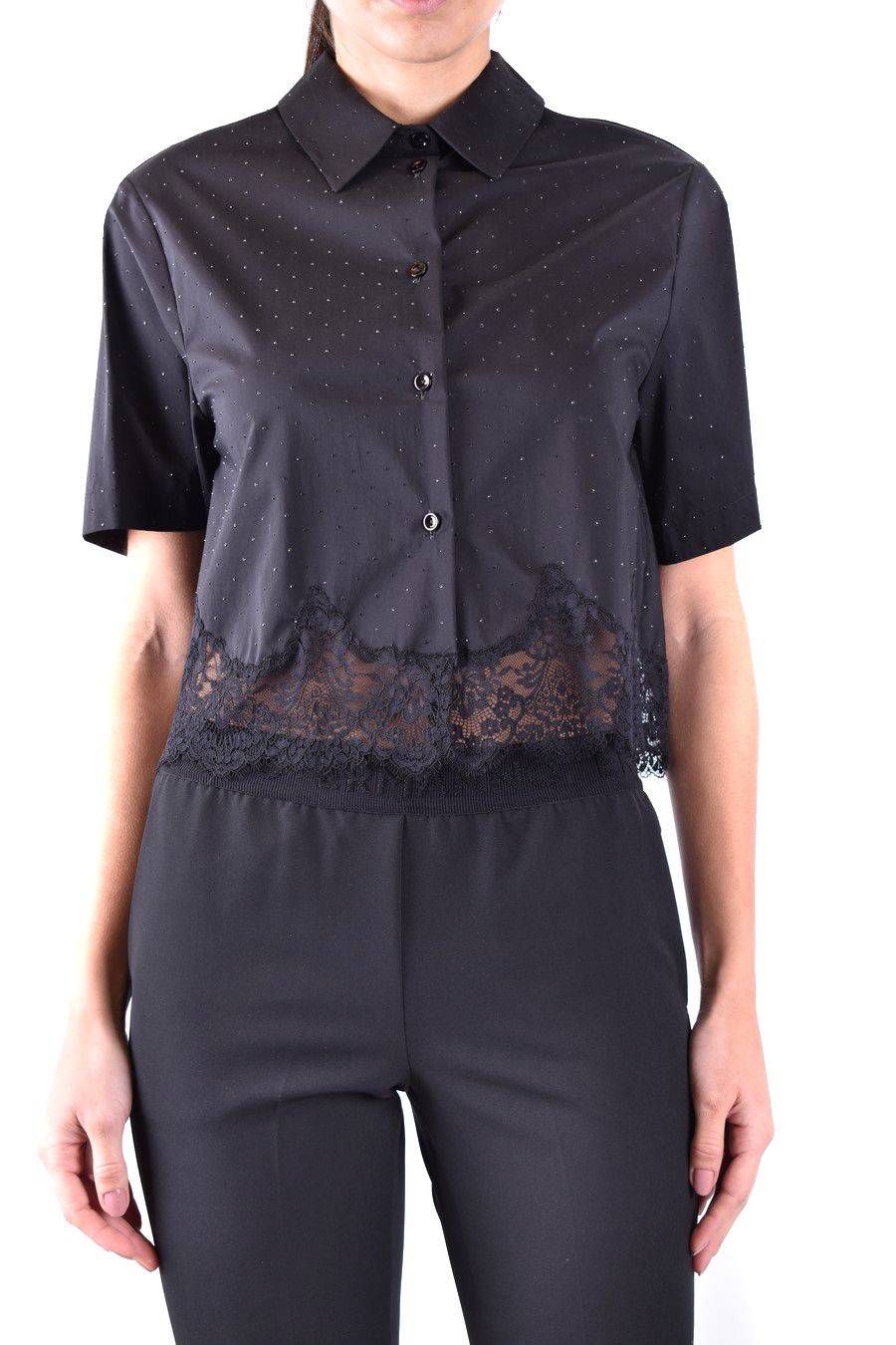 ERMANNO SCERVINO  Camicia Nera in Cotone Ermanno Scervino da Donna Negozi Online