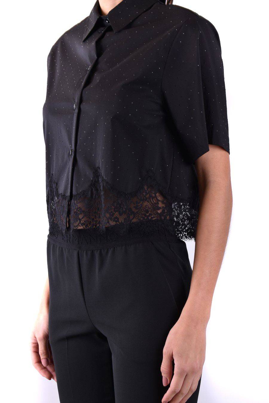 ERMANNO SCERVINO  Camicia Nera in Cotone Ermanno Scervino da Donna Negozi Online