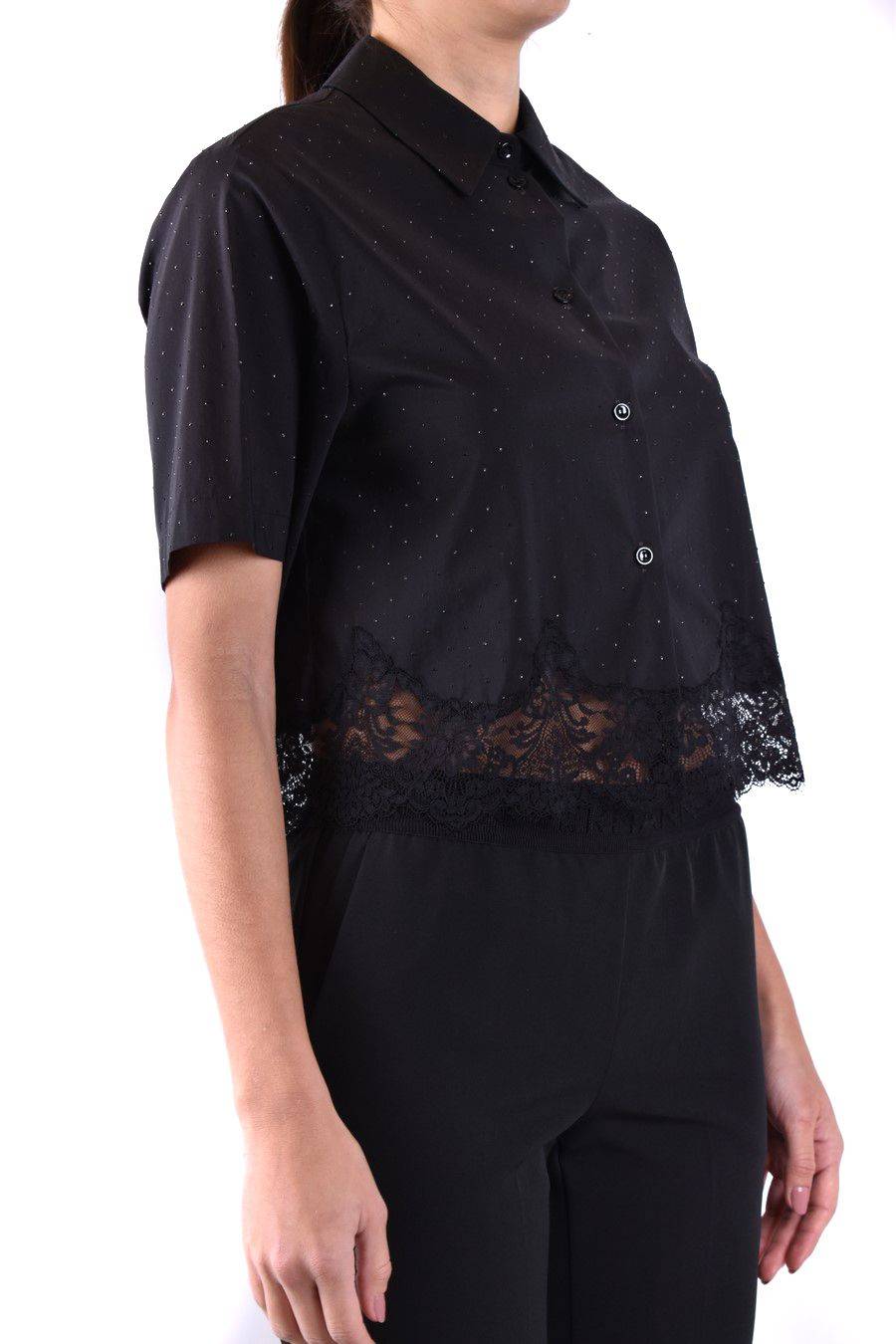 ERMANNO SCERVINO  Camicia Nera in Cotone Ermanno Scervino da Donna Negozi Online