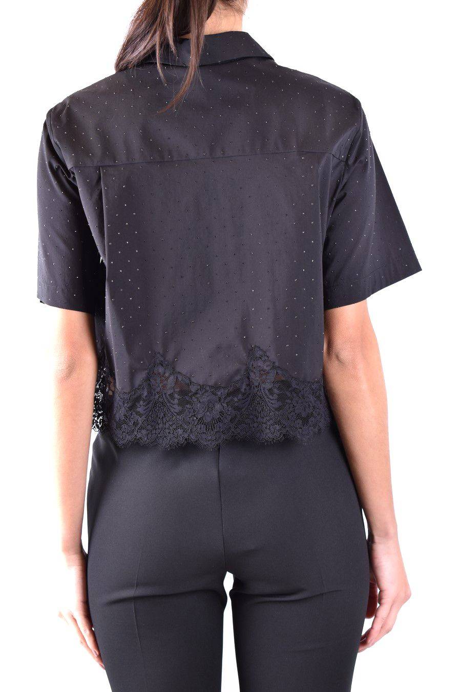 ERMANNO SCERVINO  Camicia Nera in Cotone Ermanno Scervino da Donna Negozi Online