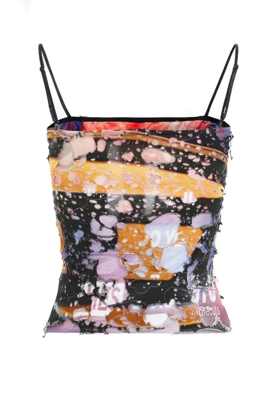 DIESEL  Top Grigio in Poliestere da Donna Diesel - A13572 Consegna Veloce