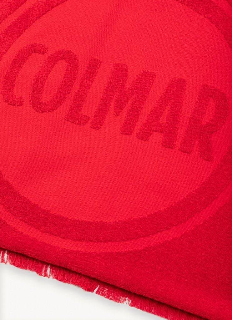 COLMAR  Asciugamano da Spiaggia Rosso in Cotone Unisex Colmar con Frange Promozione Limitata