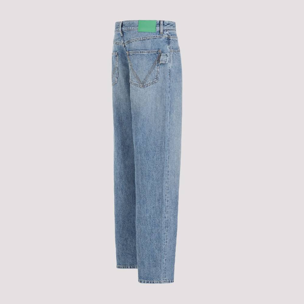 BOTTEGA VENETA  Jeans Dritti in Cotone Blu Medio Uomo Bottega Veneta Novità
