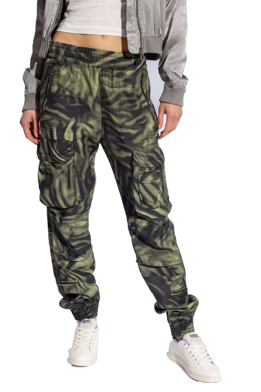 DIESEL  Pantaloni Diesel Multicolor in Lyocell per Donna - A12216 0WGAL5AFA Presa