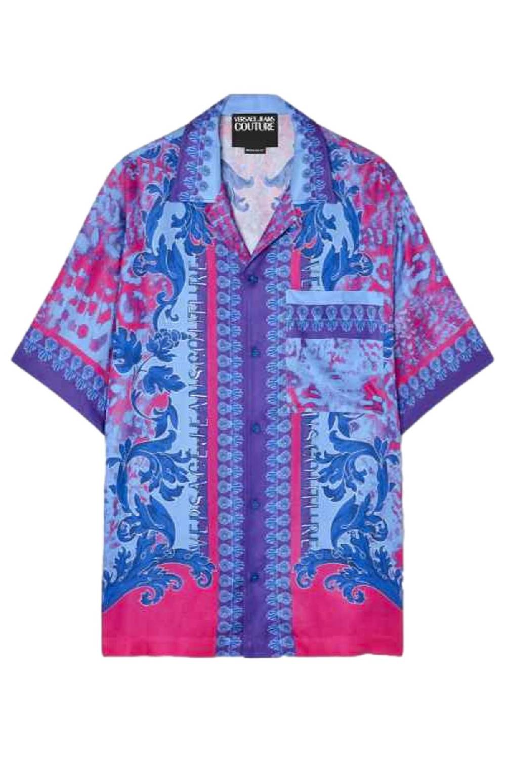 VERSACE JEANS COUTURE Camicia Uomo Multicolore in Viscosa Versace Jeans Couture