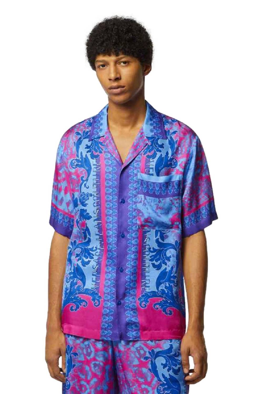 VERSACE JEANS COUTURE  Camicia Uomo Multicolore in Viscosa Versace Jeans Couture Online