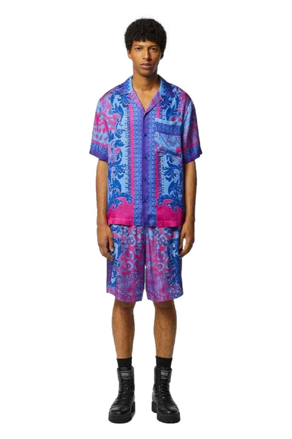 VERSACE JEANS COUTURE  Camicia Uomo Multicolore in Viscosa Versace Jeans Couture Online