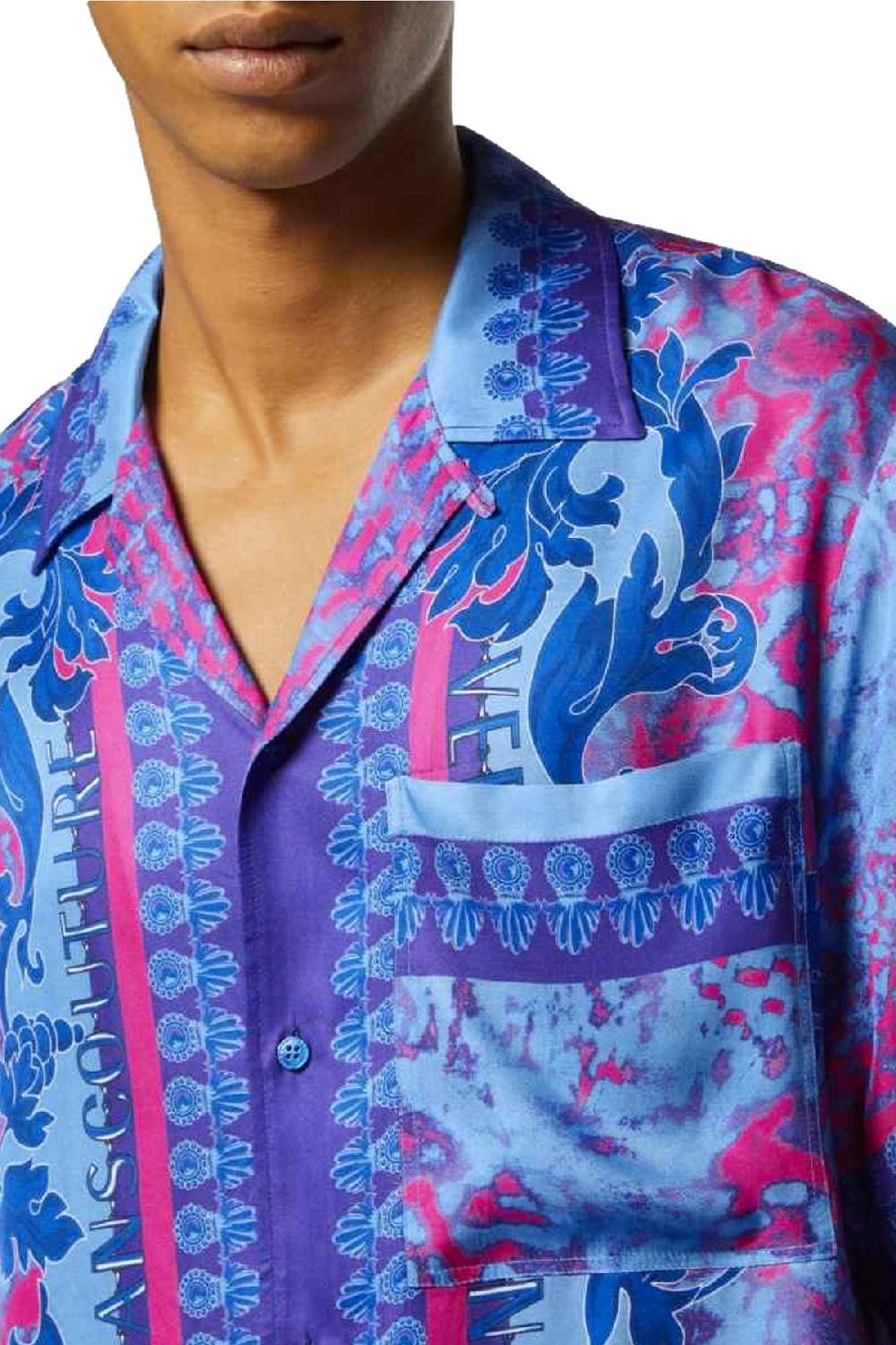 VERSACE JEANS COUTURE  Camicia Uomo Multicolore in Viscosa Versace Jeans Couture Online
