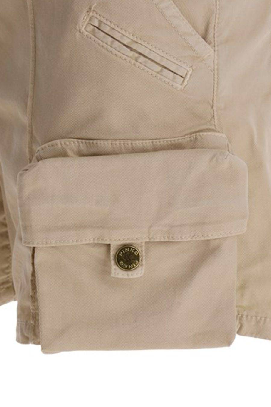 PINKO  Pantaloni PINKO Beige in Cotone da Donna In Vendita