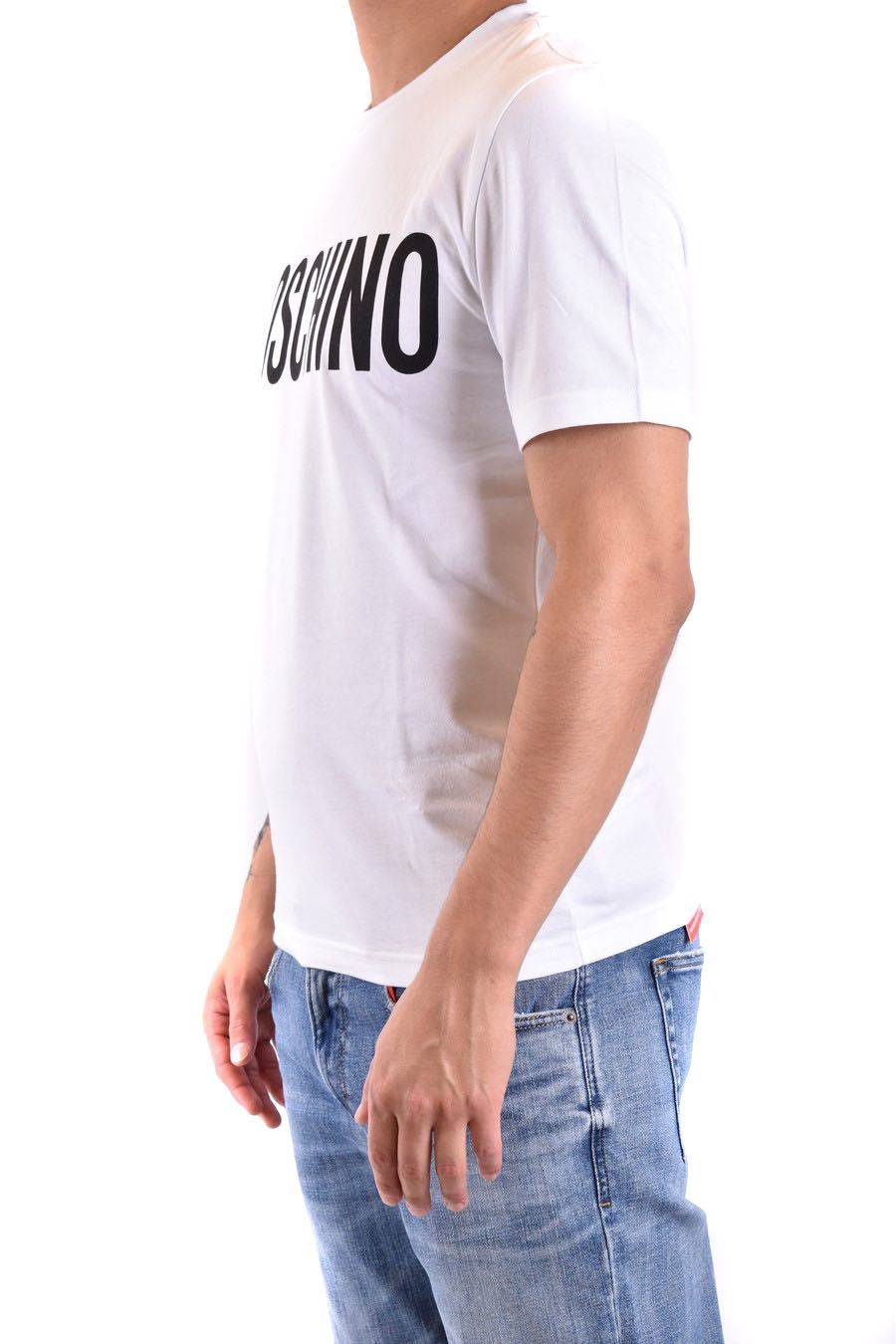 MOSCHINO  Polo Bianca in Cotone da Uomo Moschino A0702 20391001 Offerte