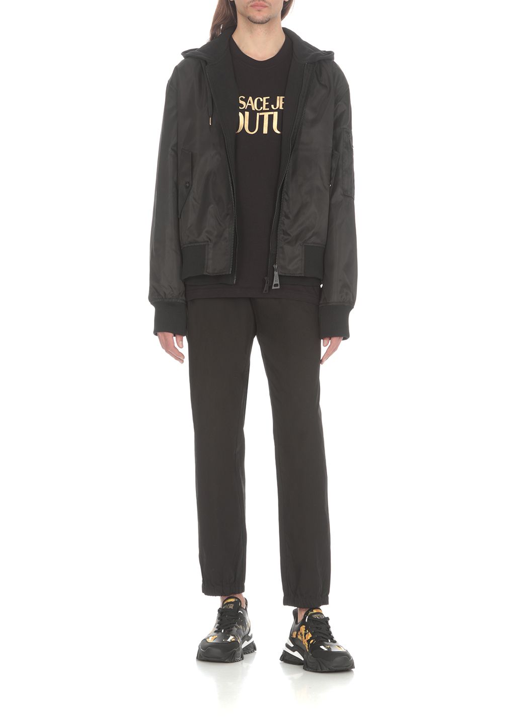 VERSACE JEANS COUTURE  Felpa Versace Jeans Couture in Cotone Nero Uomo I Più Venduti