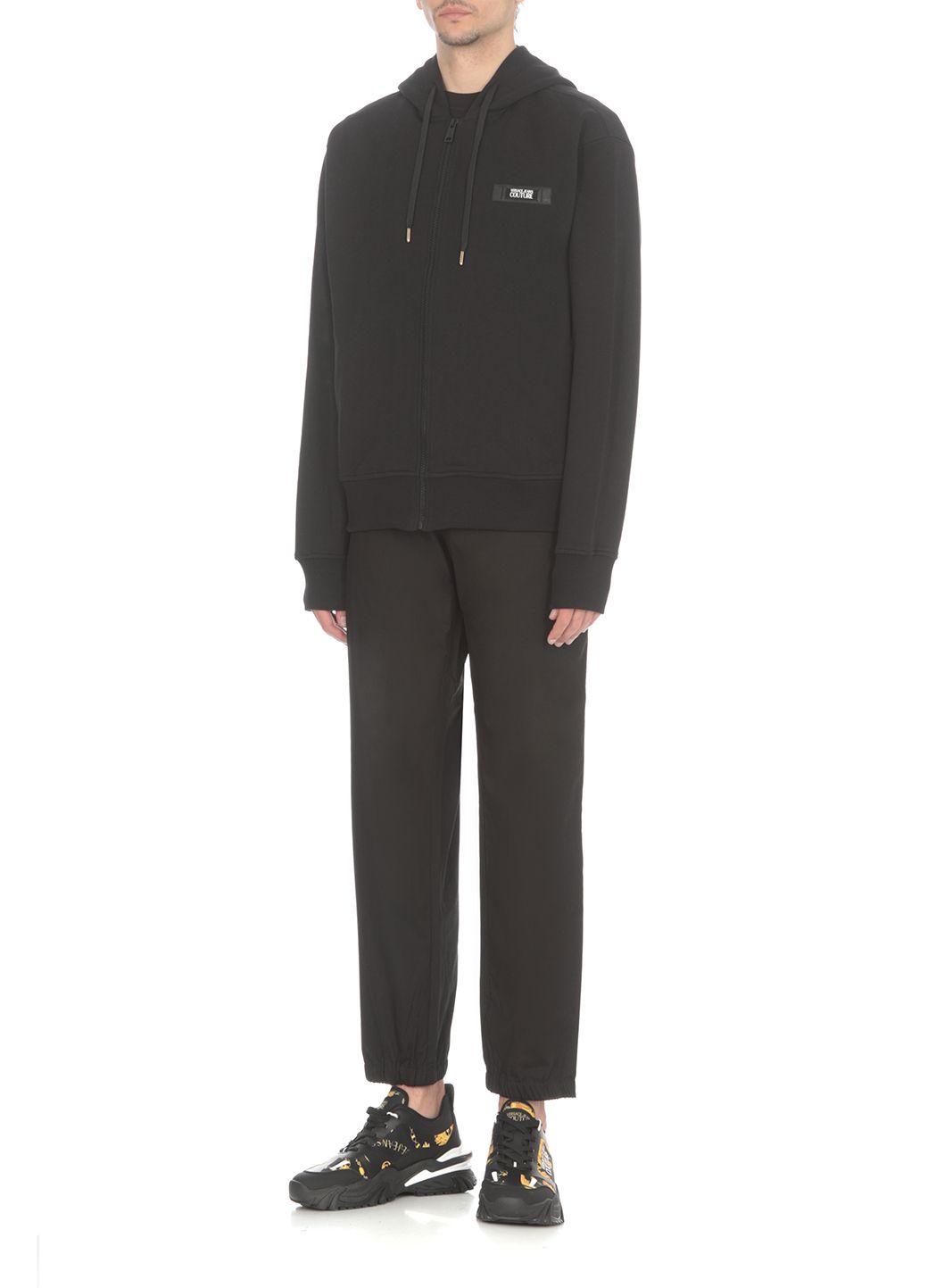 VERSACE JEANS COUTURE  Felpa Versace Jeans Couture in Cotone Nero Uomo I Più Venduti