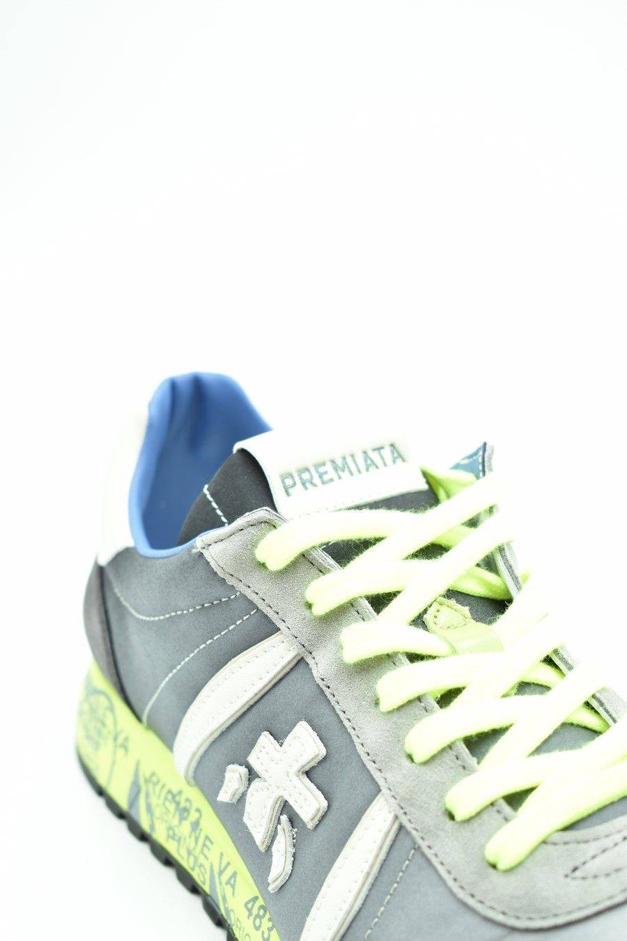 PREMIATA  Sneakers di Pelle Multicolore Premiata Lucy per Uomo Vendite Flash
