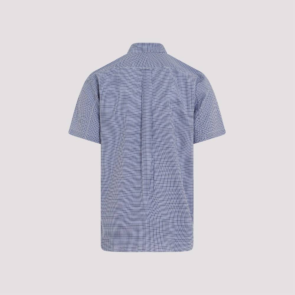 JUNYA WATANABE  Camicia Patchwork Blu in Cotone da Uomo Junya Watanabe In Saldo